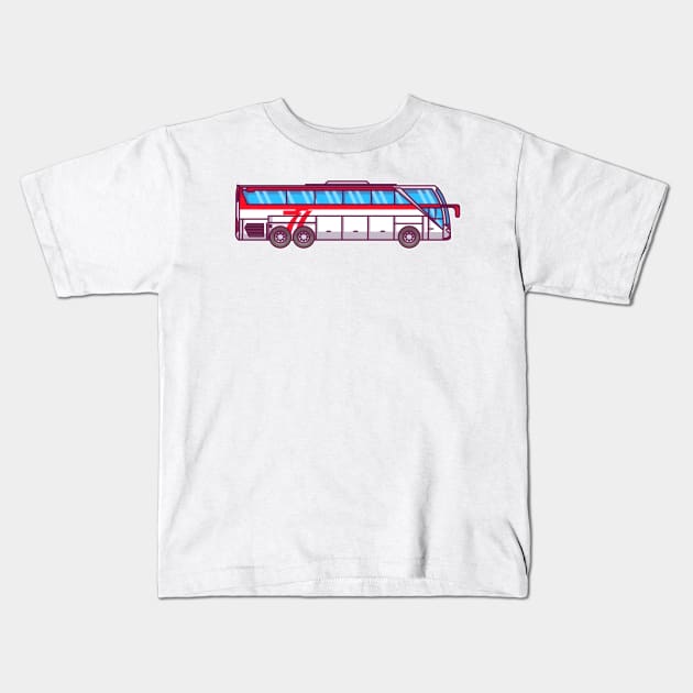 YELLOW TOURISM BUS Kids T-Shirt by B&E